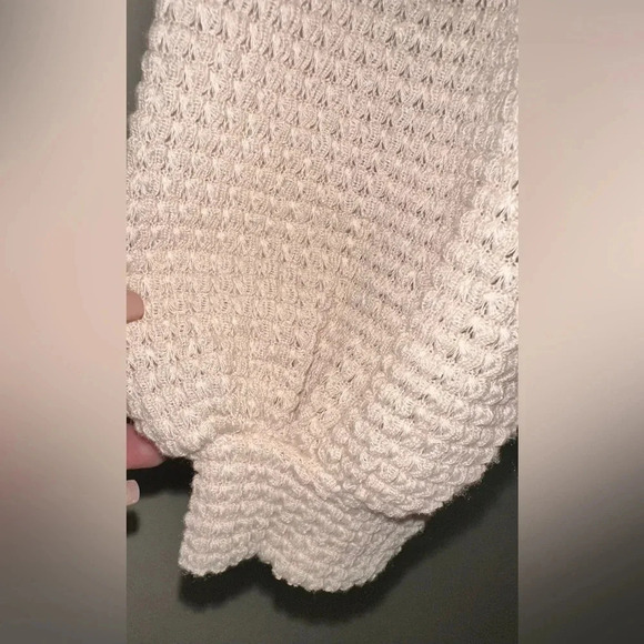 Blu Pepper Women’s Peplum Waffle Knit Long Sleeve Top Size S - Picture 4 of 6